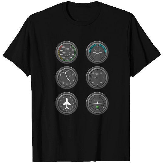 Airplane Flight Instruments T Shirts