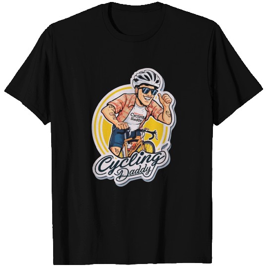 Cycling Daddy - Dad on bike - Father's Day T Shirts