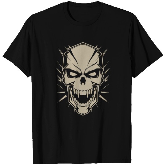Agressive menacing skull T Shirts