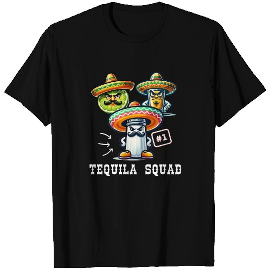Cinco De Mayo Fiesta Tequila Squad Salt Number One T Shirts