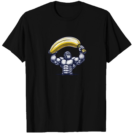Monkey with Big Banana T Shirts
