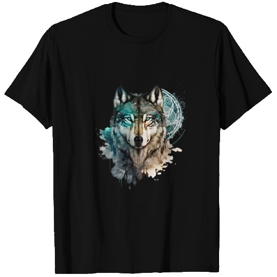 Wolf Print, Cosmic Wolves, Animal Print, Cosmos T Shirts