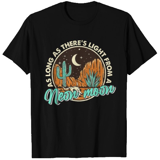 Neon Moon Cactus Country Mountain Vintage Retro T Shirts
