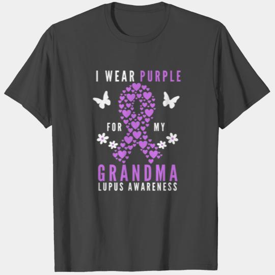 I wear purple for my grandma lupus awareness T Shirts