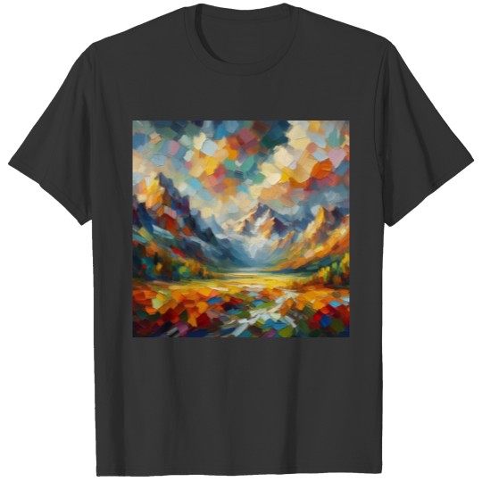 Abstract Digital Art: Nature concept art colors T Shirts