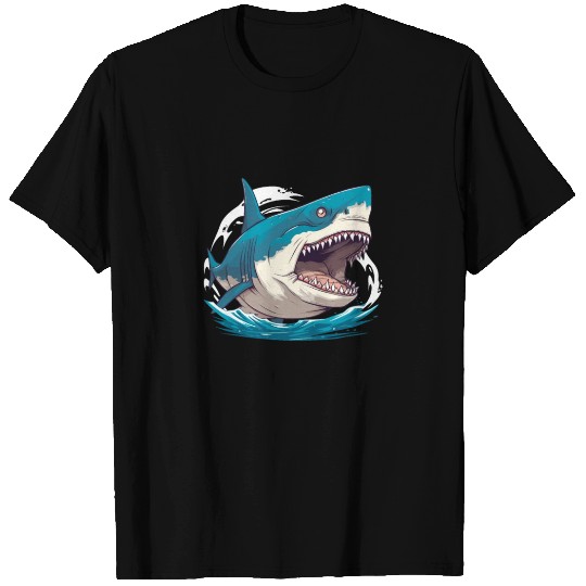 Great White Shark - Ocean Shark - Shark Lover T Shirts