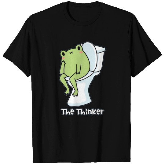 The thinker, kawaii frog T Shirts
