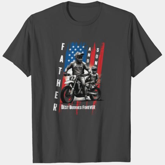 Father And Son Best Buddies Forever, American Flag T Shirts