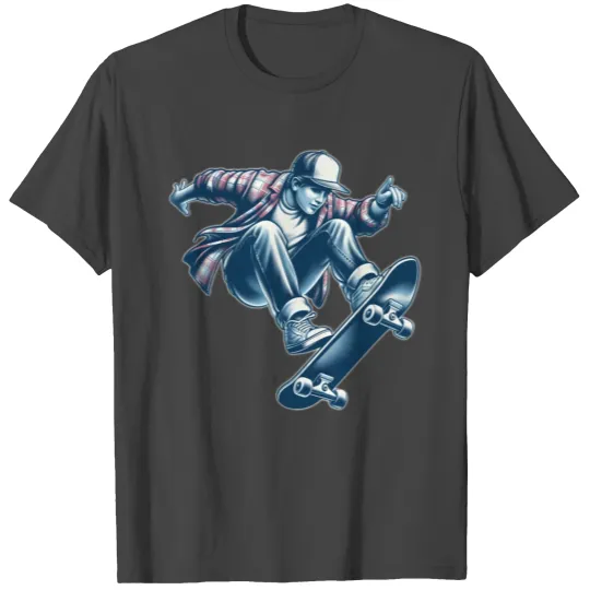 AI Old School 1990s Teen Skater T Shirts