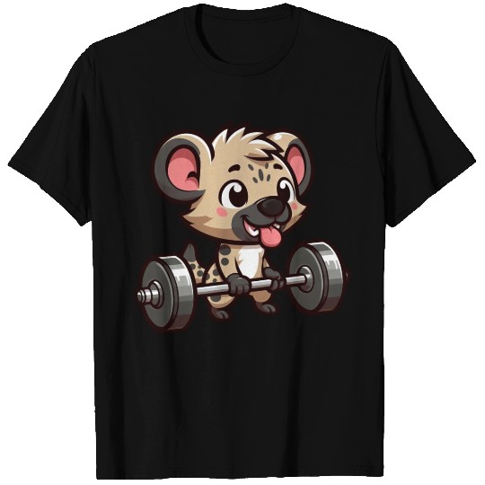 Hyena Weightlifter Muscle Training T Shirts