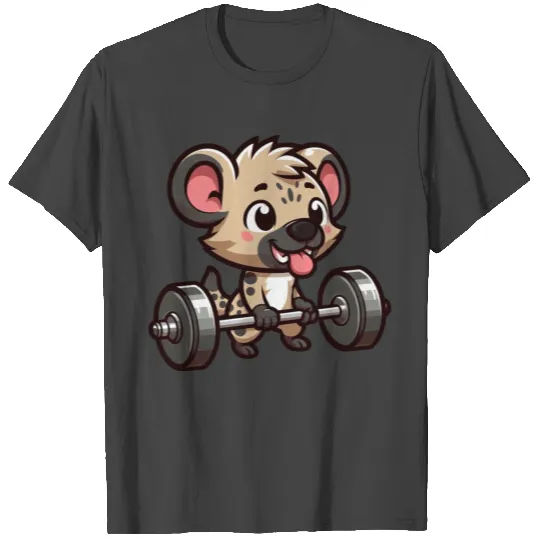 Hyena Weightlifter Muscle Training T Shirts