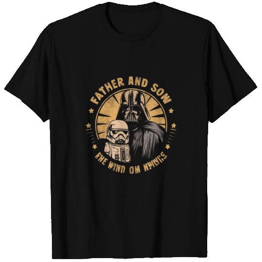 Father and son starwars sci-fi design gift T Shirts