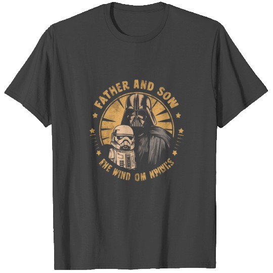 Father and son starwars sci-fi design gift T Shirts