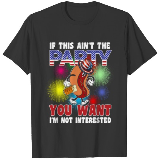 USA Hot Dog Funny 4th Of July T Shirts