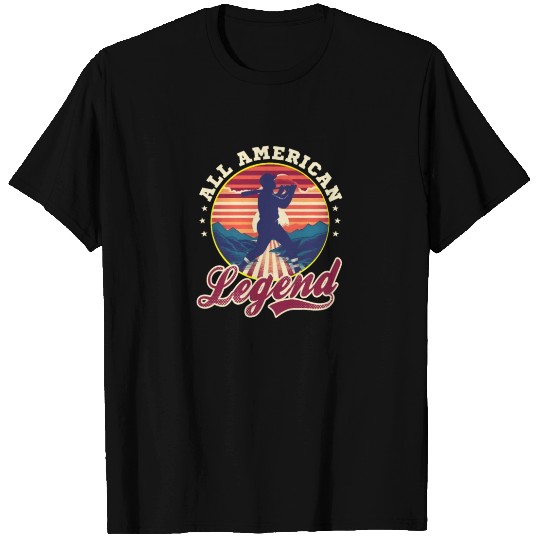 4th Of July Baseball All American Legend T Shirts