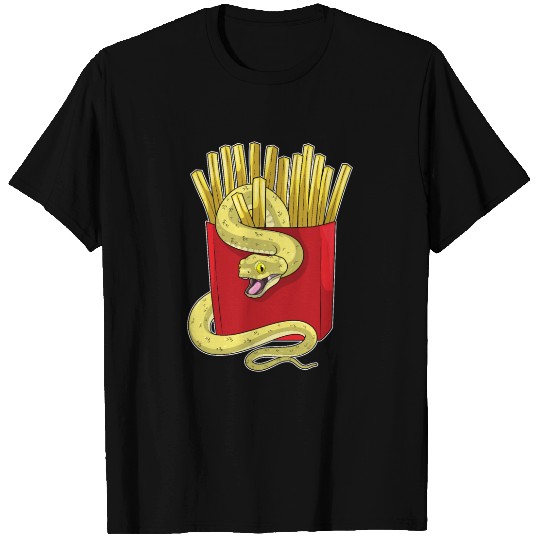 Snake French fries T Shirts