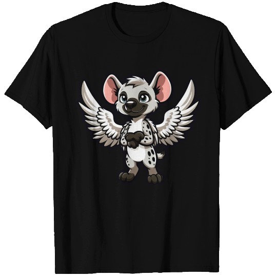 Cute Hyena Angel Cartoon T Shirts