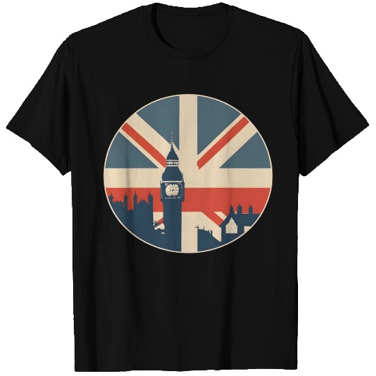 Big Ben United kingdom Flag T Shirts
