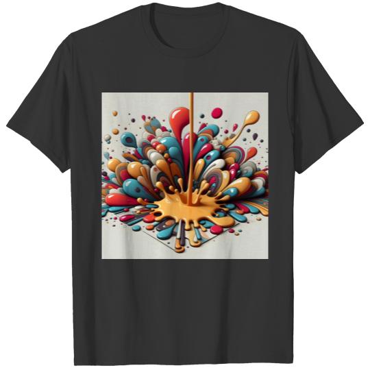 Paint Drops Acrylic T Shirts