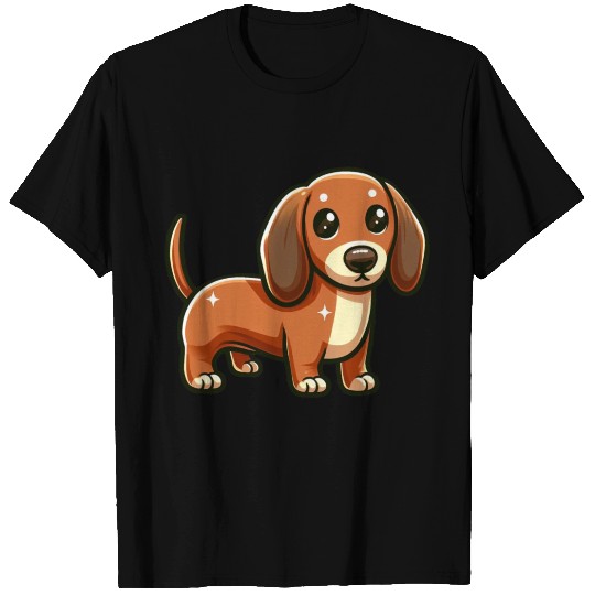 Royal Miniature Dachshund Puppy Odyssey Cartoom T Shirts