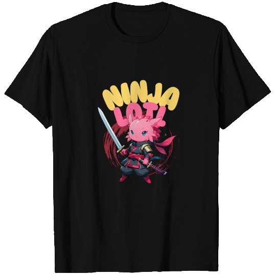 Kawaii Axolotl Ninja T Shirts