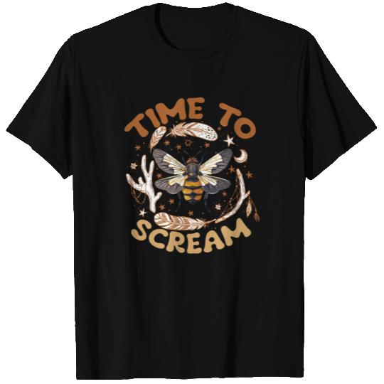 Time To Scream Funny Cicadas 2024 Invasion T Shirts