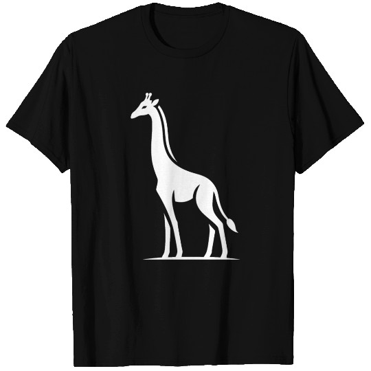 Minimalist Giraffe Africa Silhouette T Shirts