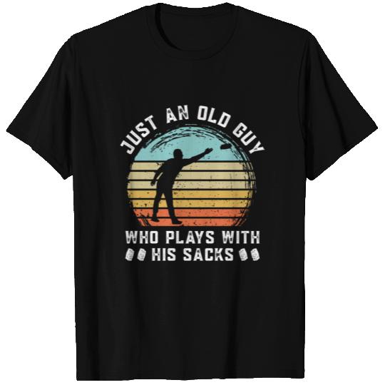 Old guy sacks Cornhole Cornholer T Shirts