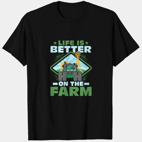 Life Is Better On The Farm Animal Farmer Farming T Shirts