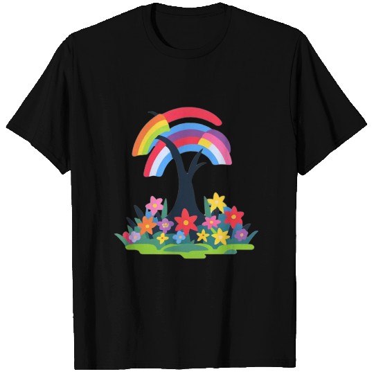 Rainbow tree species in the garden T Shirts
