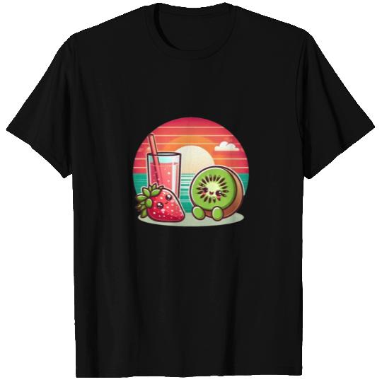 Kiwi and strawberry sunset T Shirts