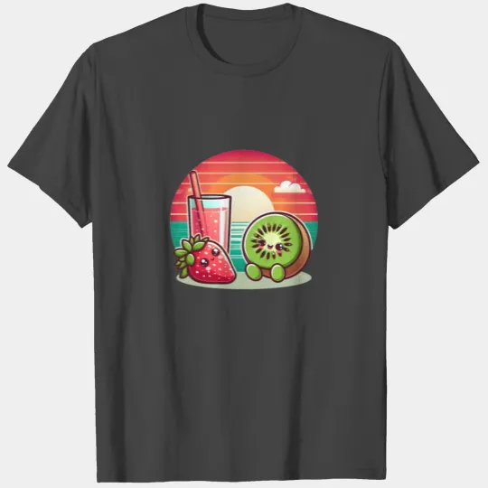 Kiwi and strawberry sunset T Shirts