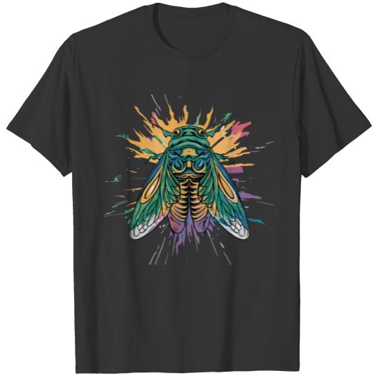 Cicada Retro Vintage Cicada insect 2024 Invasion T Shirts