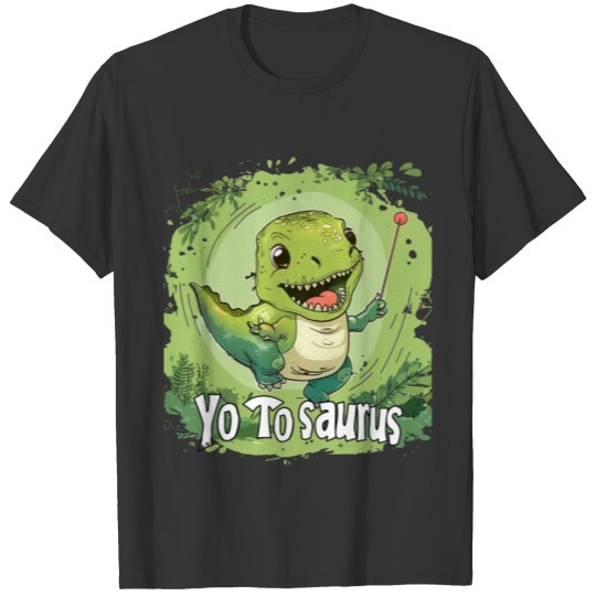 YoYo Saurus Funny Dinosaur Meadow Playground T Shirts