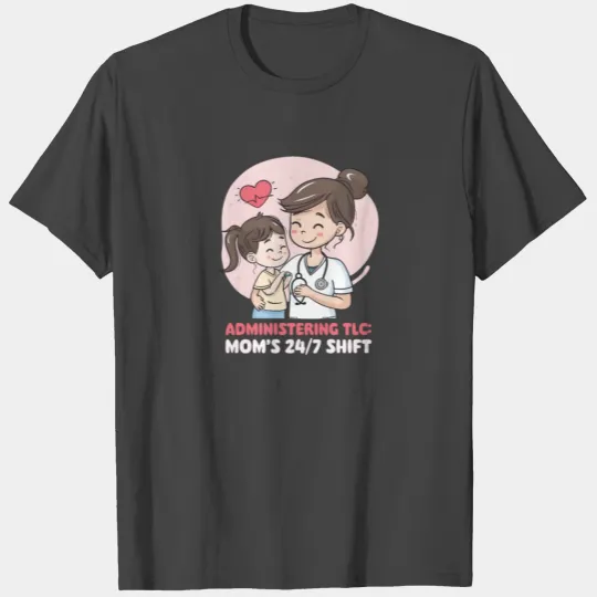 Nurse Mom Administering TLC: Mom's 24/7 Shift T Shirts
