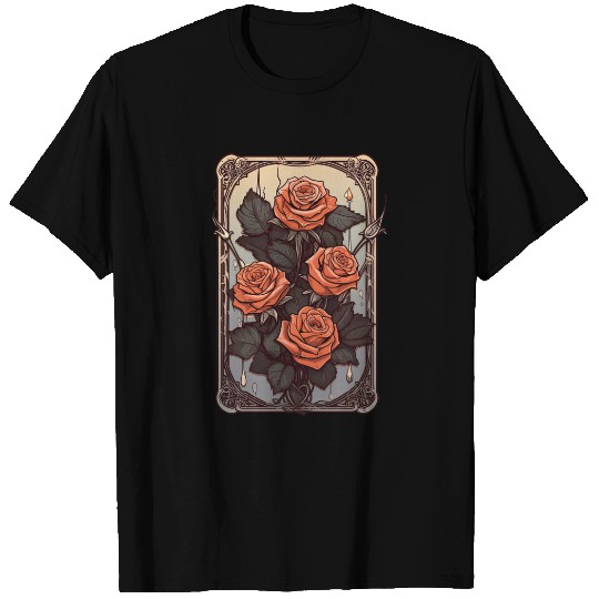 Rose Tarot Card Reader Astrology Occult T Shirts