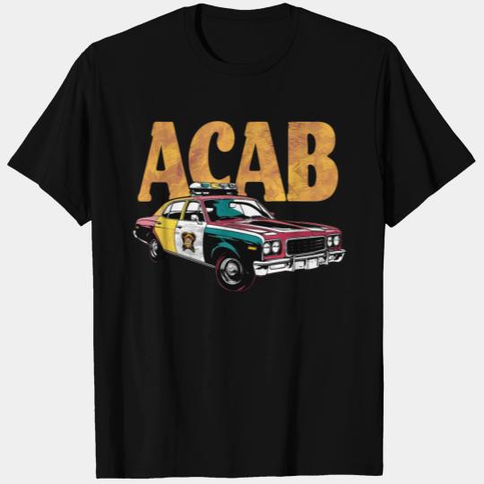 ACAB Retro Cop Car T Shirts