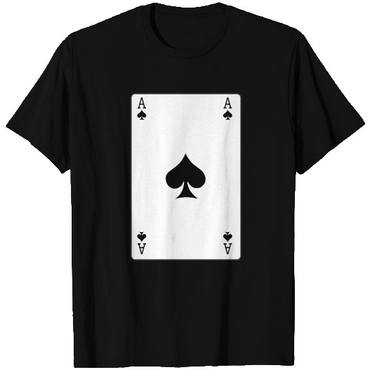 Spades Ace playing card T Shirts