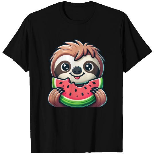 Sloth Summer Fruit Melon T Shirts