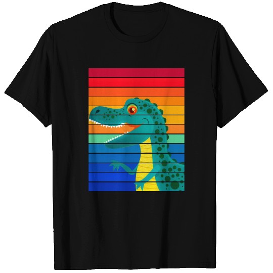 Rainbow dinosaur T Shirts