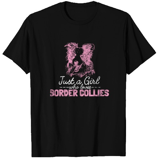 Unique Border Collie Design For Dog Lovers T Shirts