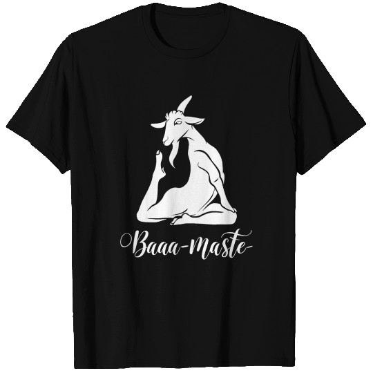 Baaa-Maste Goat Yoga Pose Serenity T Shirts