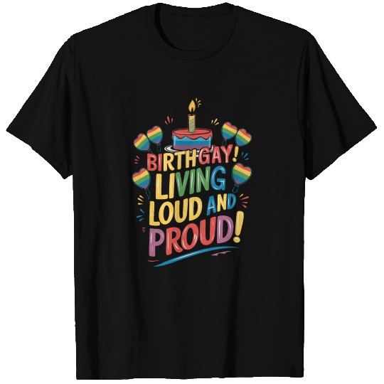 Birthgay Gay Pride Flag Pride Month Equal Rights T Shirts