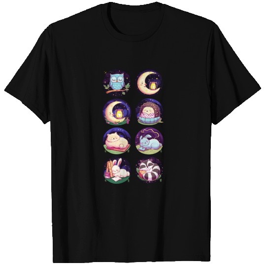 Sleeping animals of the forest - sticker set T Shirts
