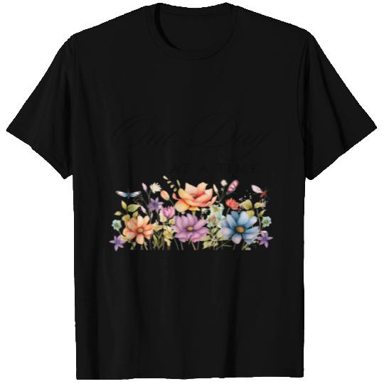 One Day at a Time Wildflowers T Shirts