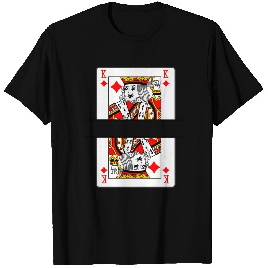 Playing card king of diamonds with banner space T Shirts