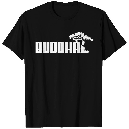 Buddha Sport Logo White T Shirts