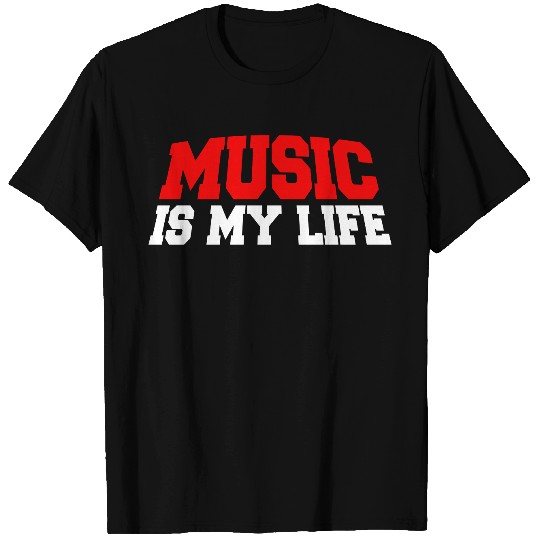 Music Is My Life Party Club Concert Sound Love T Shirts