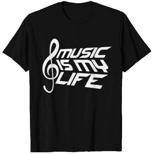 Music Is My Life Party Club Concert Sound Love T Shirts
