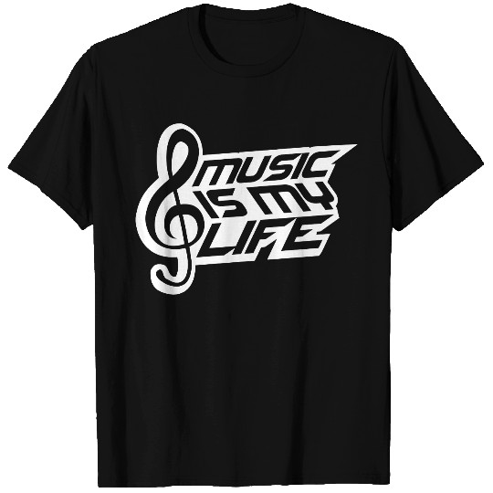 Music Is My Life Party Club Concert Sound Love T Shirts